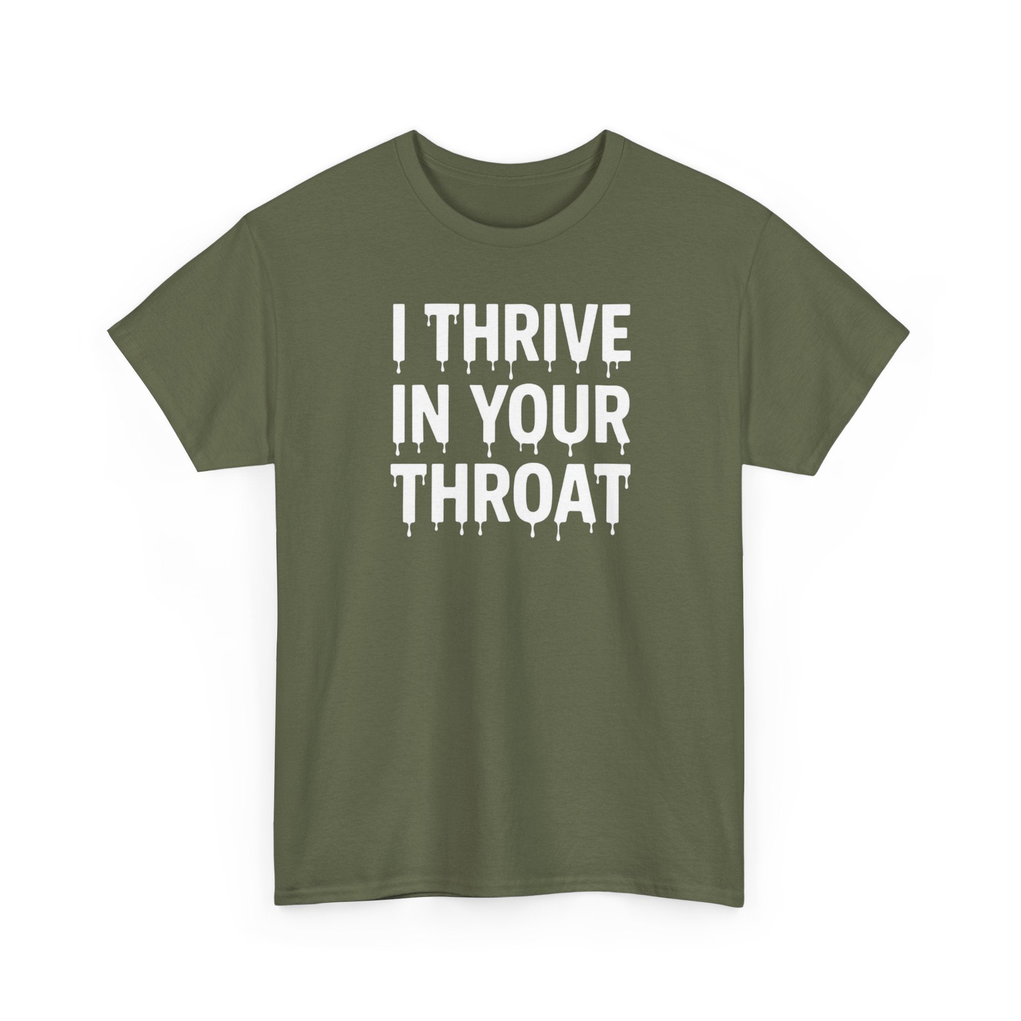 I Thrive In Your Throat – Drippy Black Tee