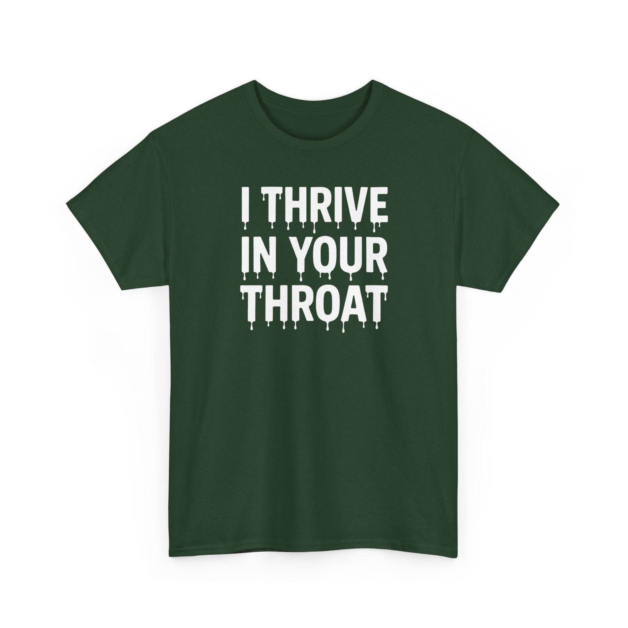 I Thrive In Your Throat – Drippy Black Tee